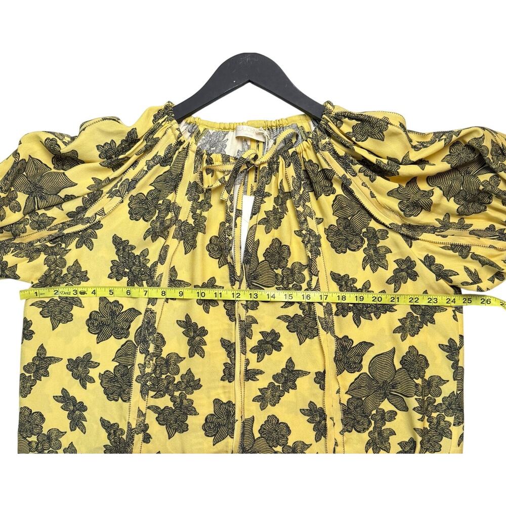 ULLA JOHNSON Marcellana Puff Sleeve Top in Solaris - Picture 11 of 13